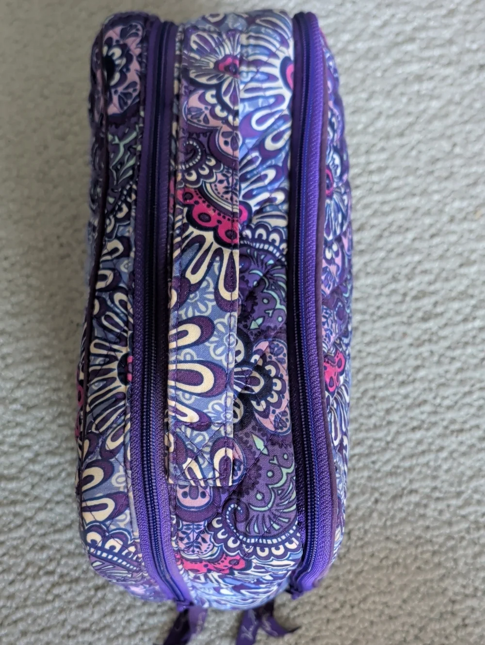 Vera Bradley 2016 RETIRED Lilac Tapestry Cosmetic Bag